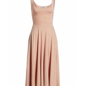 Reformation Pink Rou Midi Fit Flare Dress B390